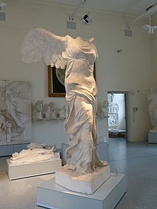 Copy of the statue of Nike of Samothrace at the University of Tübingen