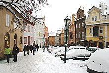 Nerudova Street on the Lesser Town in winter (2010)