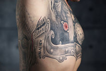 Tatuaj medical: grupa sanguină.