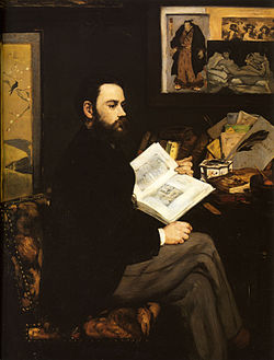 Émile Zola, retrato de Edouard Manet.