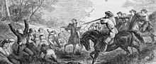 The Marais des Cygnes Massacre, perpetrated in Kansas on May 19, 1858, by supporters of slavery against their opponents.