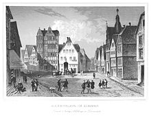 Market place around 1840