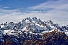 The Marmolata in the Dolomites