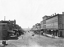 Massachusetts Street in 1867  
