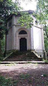 Mausoleum of Count Yorck von Wartenburg in the park of the castle of Klein Oels