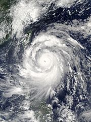 Tyfonen Meranti i september 2016