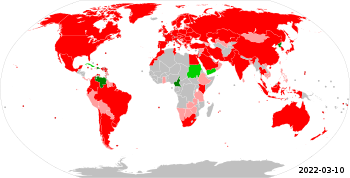 Metriyleissopimuksen allekirjoittajat:   Jäsenvaltiot   Assosioituneet jäsenvaltiot  