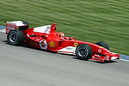 In 2002 scoorde Michael Schumacher 144 van maximaal 170 kampioenschapspunten. (Auto 2004 op de foto)
