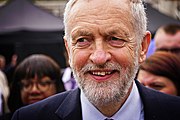 Corbyn poliittisessa tilaisuudessa Lontoossa huhtikuussa 2018.  