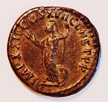 Minerva on denarius of the emperor Domitianus