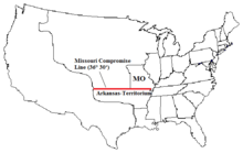 The Missouri Compromise Line
