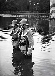 Soldados holandeses de guardia, noviembre de 1939  