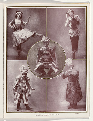 Pagina uit het souvenirprogramma van 1911 met de hoofdpersonen  