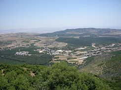 Gezicht op de Galilea vanaf de berg Meron
