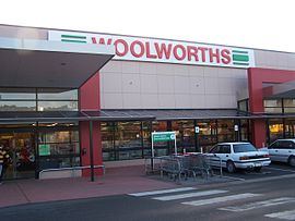 Un magasin Woolworths à Mount Barker, Australie du Sud