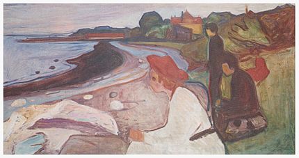 Ungdom ved havet er et maleri af Edvard Munch fra 1904. Det er en del af Linda Frieze. Ifølge kunsthistoriker Nicolai Stang viser dette billede den manglende evne til at skabe kontakt med andre mennesker (hvilket er et af de vigtigste symptomer på BPD). Nogle psykologer diagnosticerede Munch som en person, der led af BPD.  
