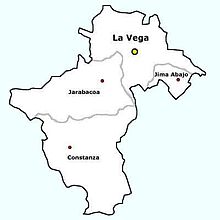 Gemeenten in de provincie La Vega  