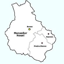 Monseñor Nouel tartomány települései
