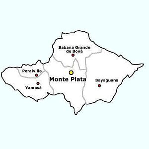 Муниципалитеты провинции Монте-Плата