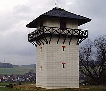 Upper Germanic Limes: reconstructed watchtower in the Taunus (D)