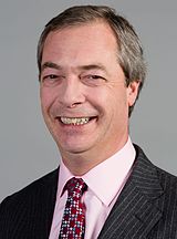 Nigel Farage, suosittu euroskeptikko.