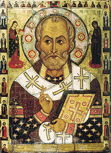 Nicholas of Myra, sobre um ícone russo feito no século XII