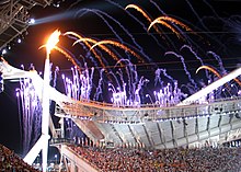 The Olympic Flame at the Opening Ceremony of the Olympic Games
