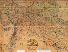 Kurdistan (shown here in the center of the map as کردستان) on an Ottoman map from 1893.