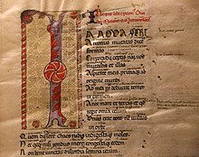 Beginning of the Metamorphoses in an Italian manuscript (ca. 1390)