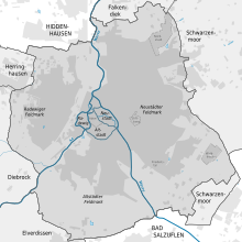 Outline of Herford city