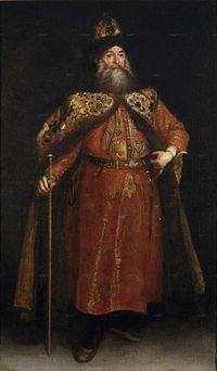 Pjotr Potemkin orosz bojár portréja by Juan Carreño de Miranda, 1681-1682