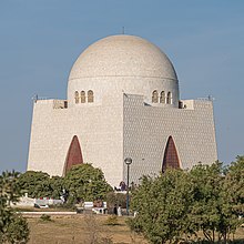 The tomb of Mazar-e-Quaid Jinnah in Karachi