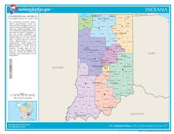 I distretti congressuali dell'Indiana dal 2013