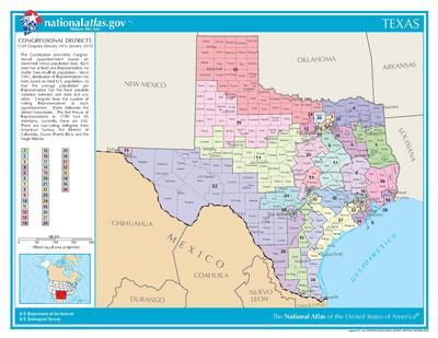 2013'ten bu yana Teksas'ın kongre bölgeleri