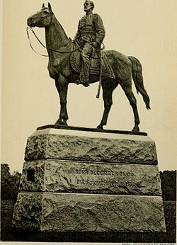 Statue du général George G. Meade à Gettysburg