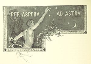 "Per aspera ad astra", teoksesta Suomi 1800-luvulla, 1894.  