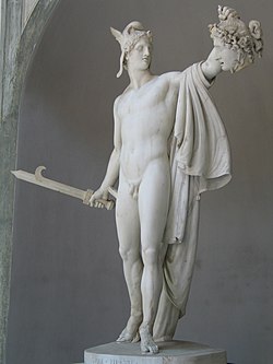 Персей с главата на Медуза, Антонио Канова, завършен през 1801 г. (Ватикански музеи)  