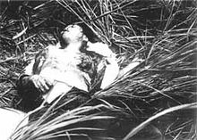 Vietnamese woman murdered by South Koreans with her breasts cut off, Phong Nhi massacre, February 12, 1968.