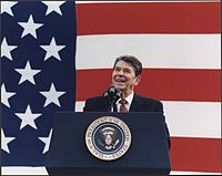 Ronald Reagan anses vara en "konservativ ikon" och hjälte.