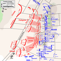 Χάρτης της επίθεσης του Pickett