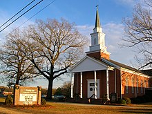 Baptist Church in Four Oaks .