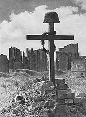 Grave of an insurgent, Warsaw 1945