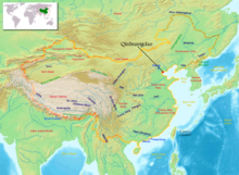 Qinhuangdao op de kaart