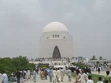 Graf van Quaid-e-Azam Muhammad Ali Jinnah, de stichter van Pakistan...