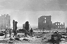 Центърът на Сталинград след освобождението  