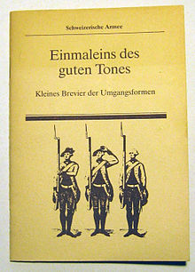 Swiss Army Etiquette Regulations for Senior Cadre (1981)