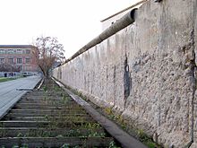 Remains of the Berlin Wall at Niederkirchnerstraße, 2004