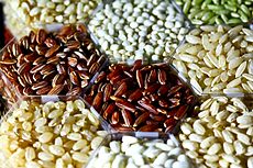 Rijst kan in vele vormen, kleuren en maten worden geleverd
