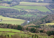 De Tamar vallei gezien vanaf Kit Hill