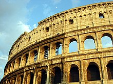 Oorspronkelijke gevel van het Colosseum  